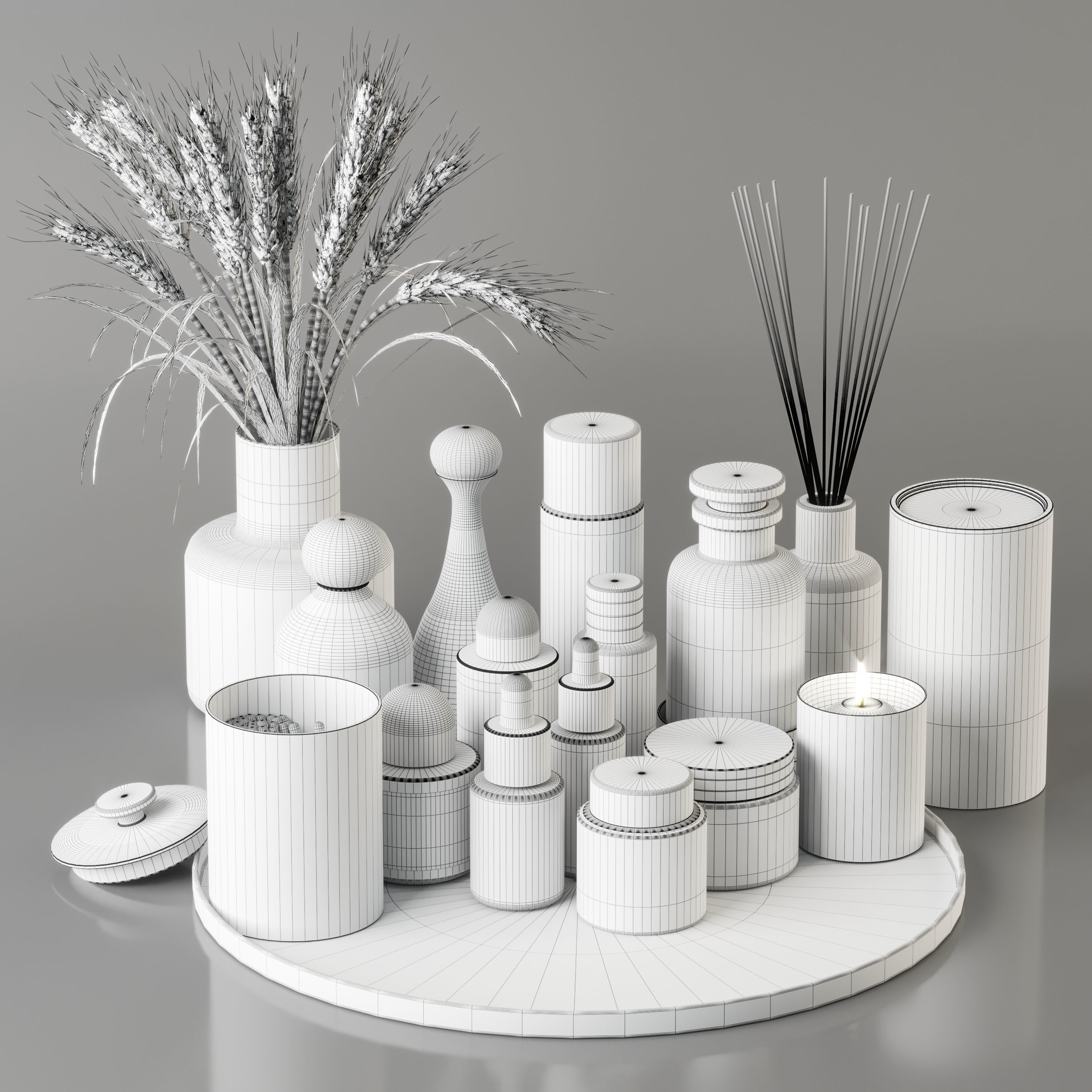 Bathroom accessories 3D model_4