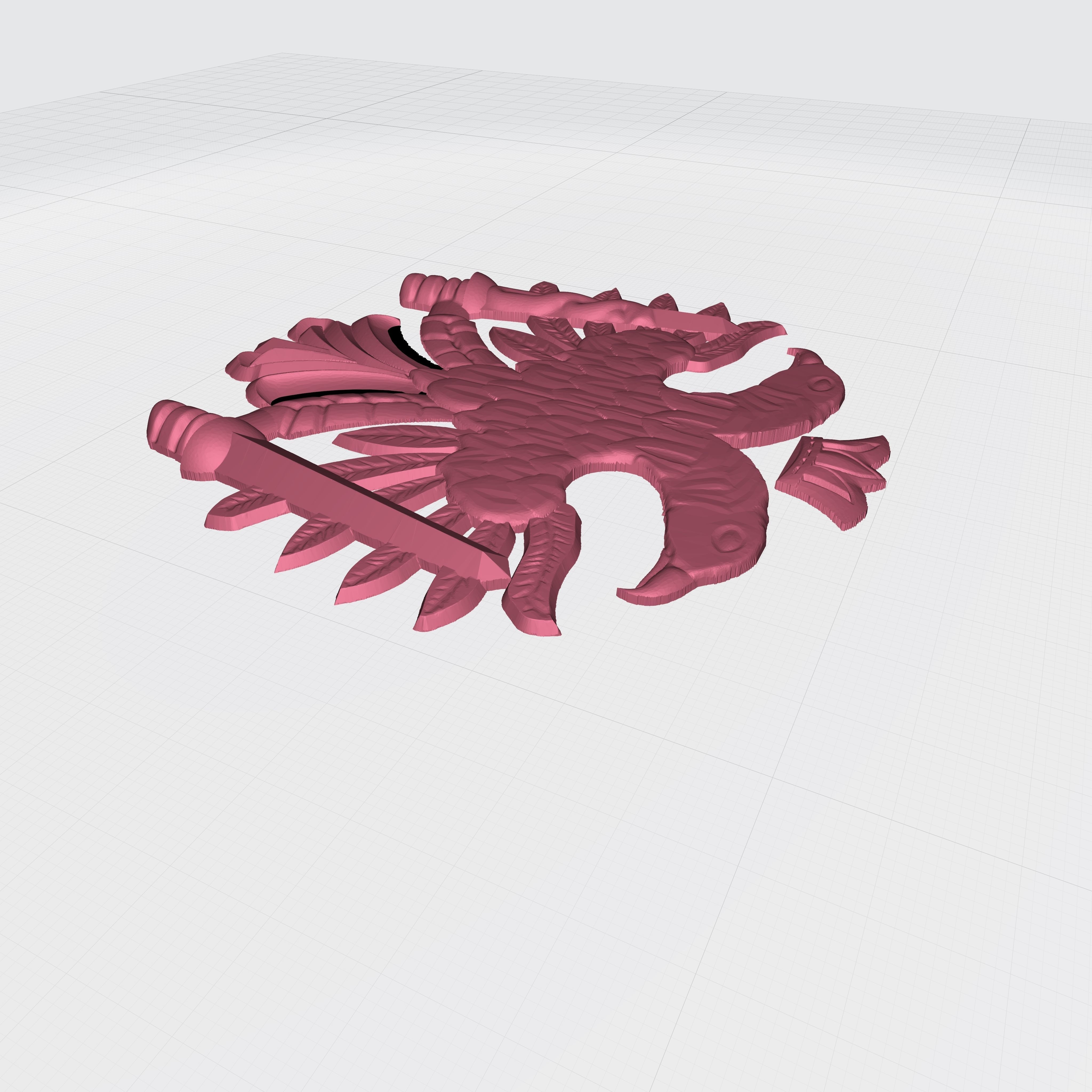 Romanian Orthodox Church Emblem Mount Athos 3D model_5