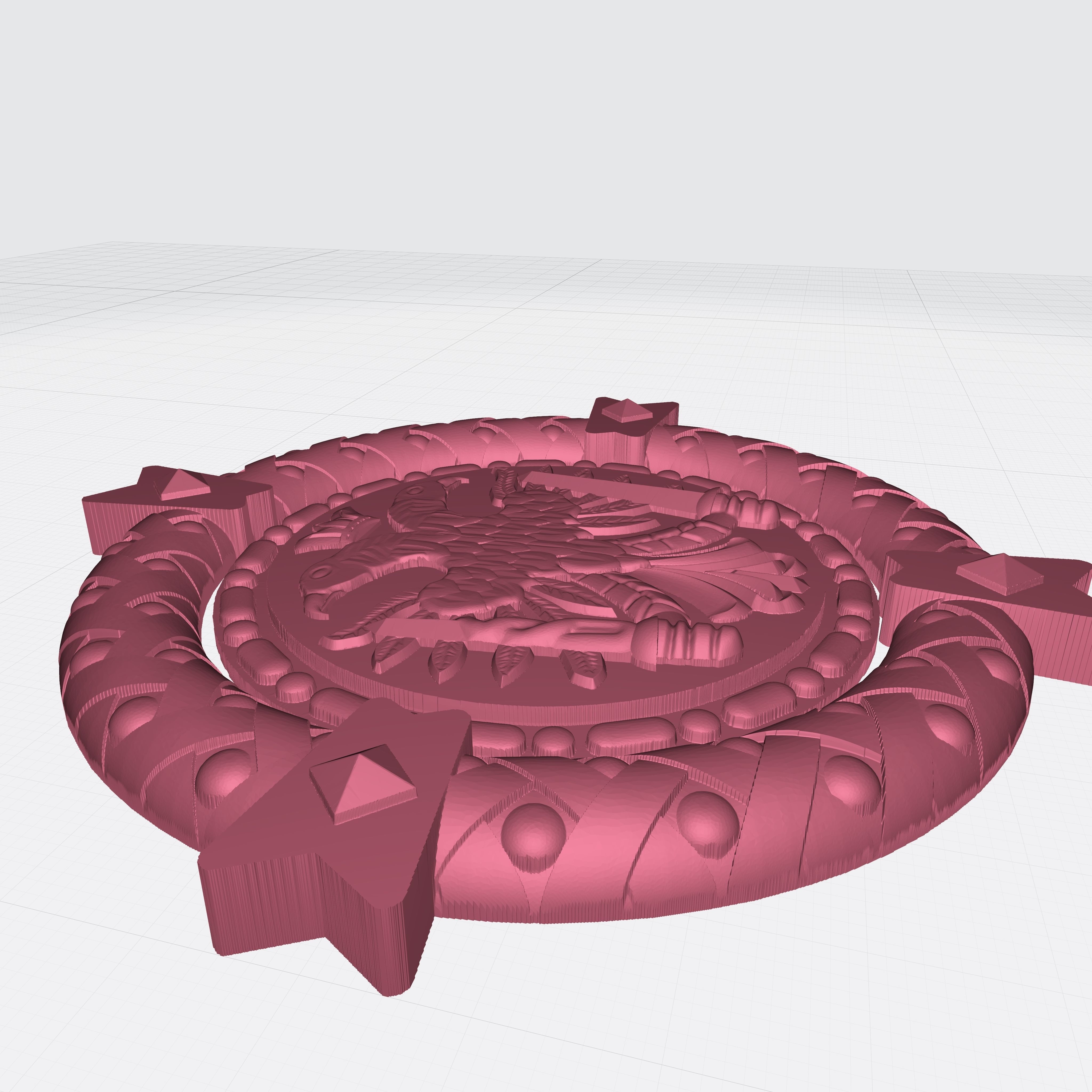 Romanian Orthodox Church Emblem Mount Athos 3D model_2