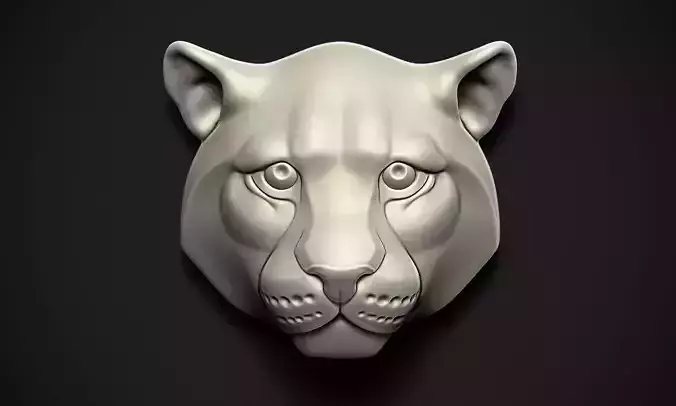 Tiger Head 3D print model