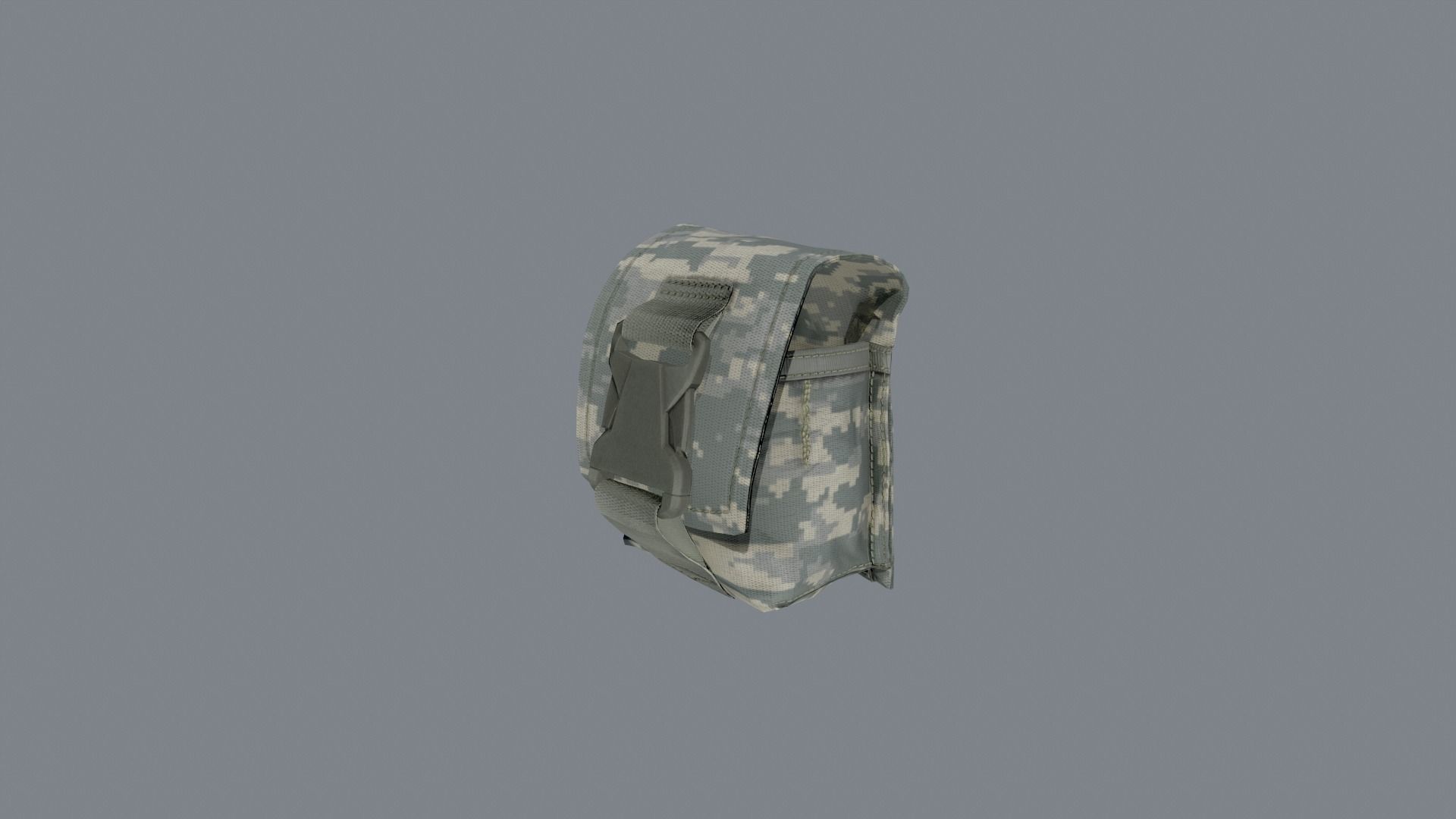 Molle pouches pack Low-poly 3D model_10