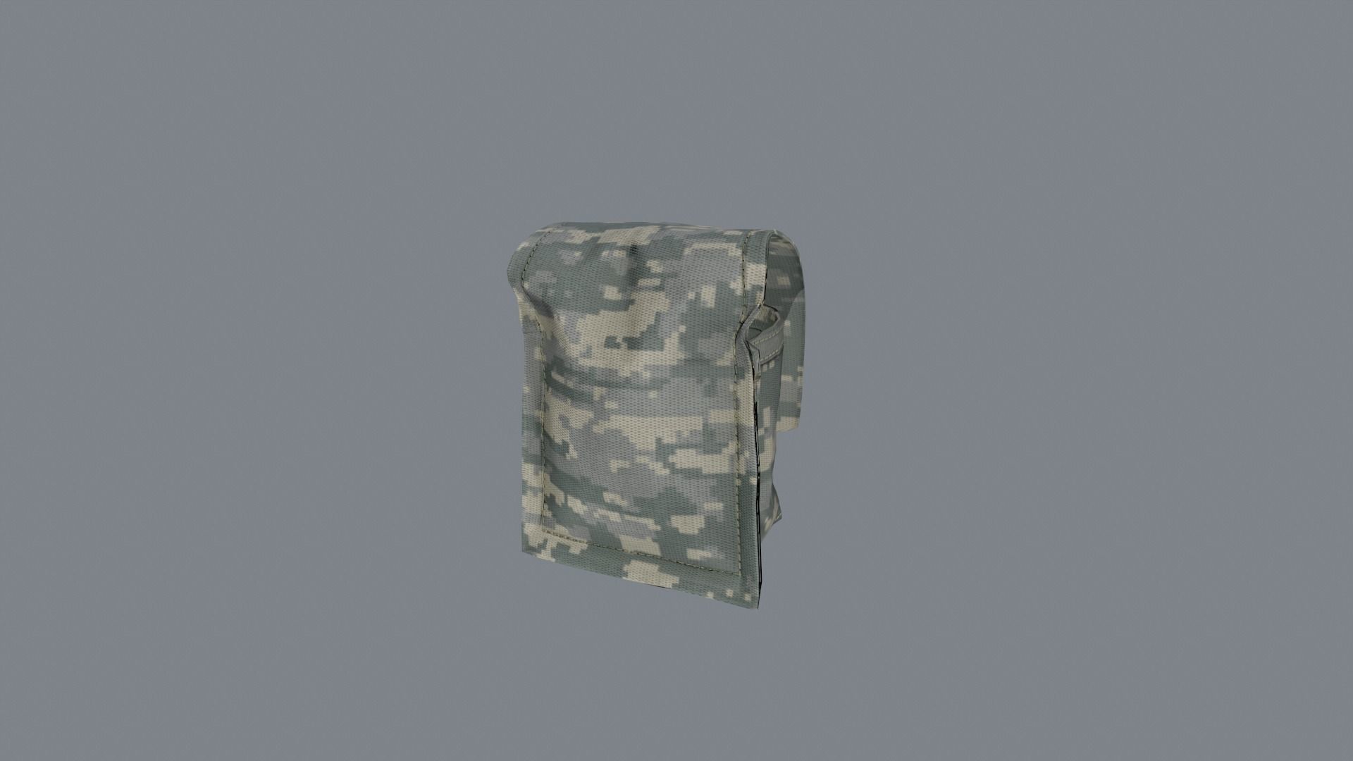 Molle pouches pack Low-poly 3D model_12