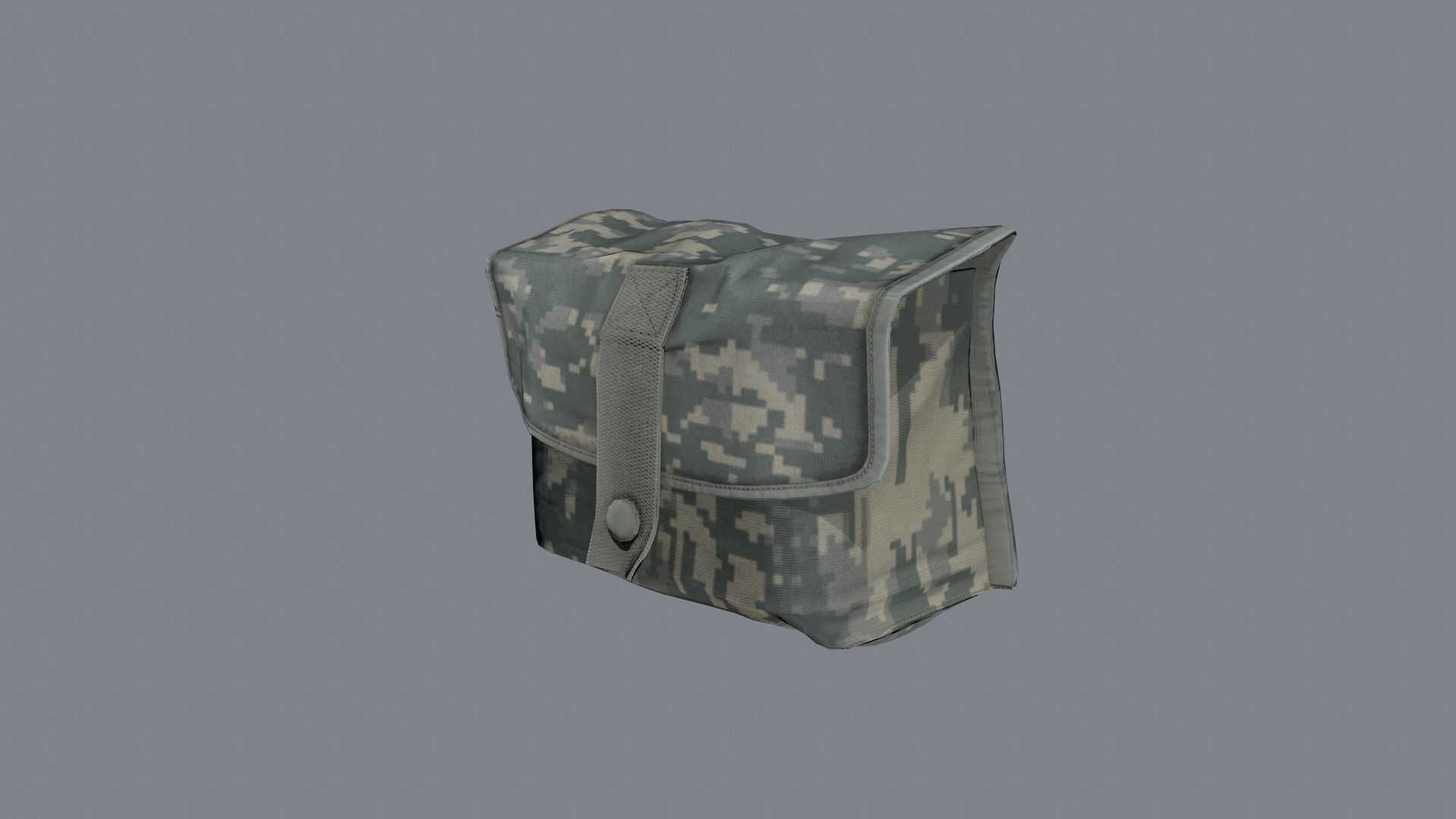 Molle pouches pack Low-poly 3D model_15