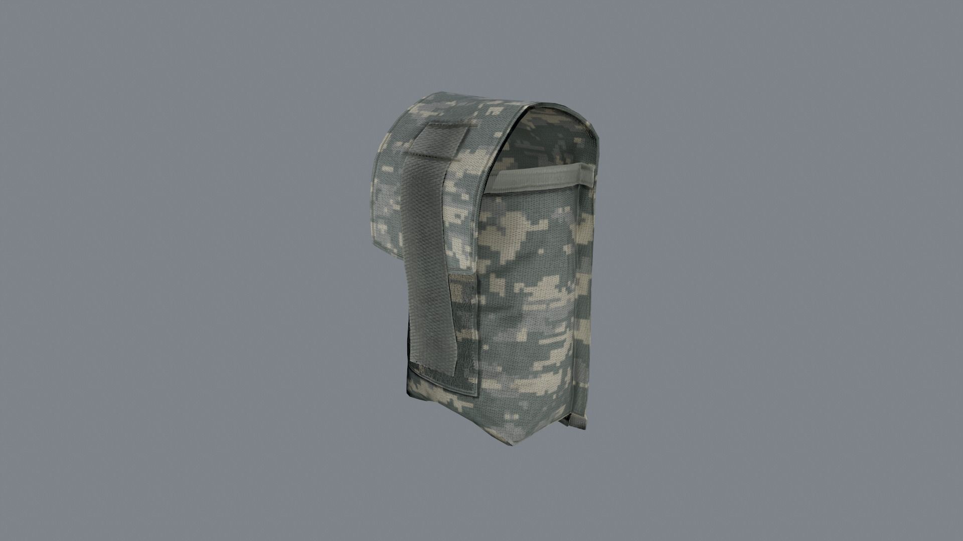 Molle pouches pack Low-poly 3D model_13