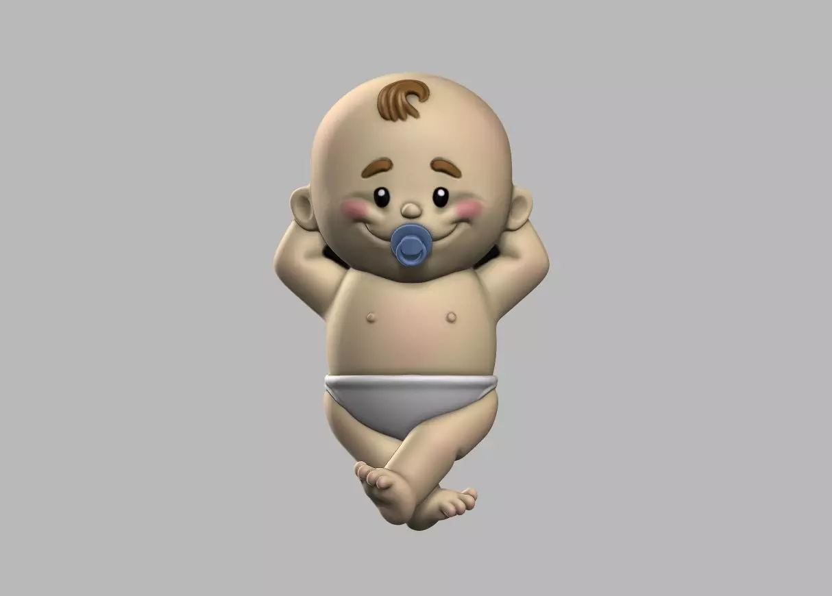 Baby decoration for 3d printing Free 3D print model_0
