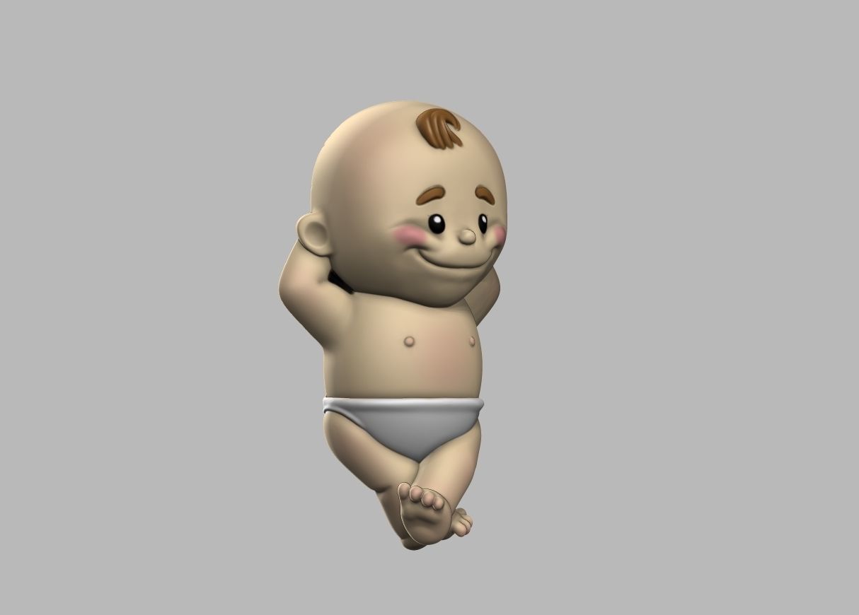Baby decoration for 3d printing Free 3D print model_7