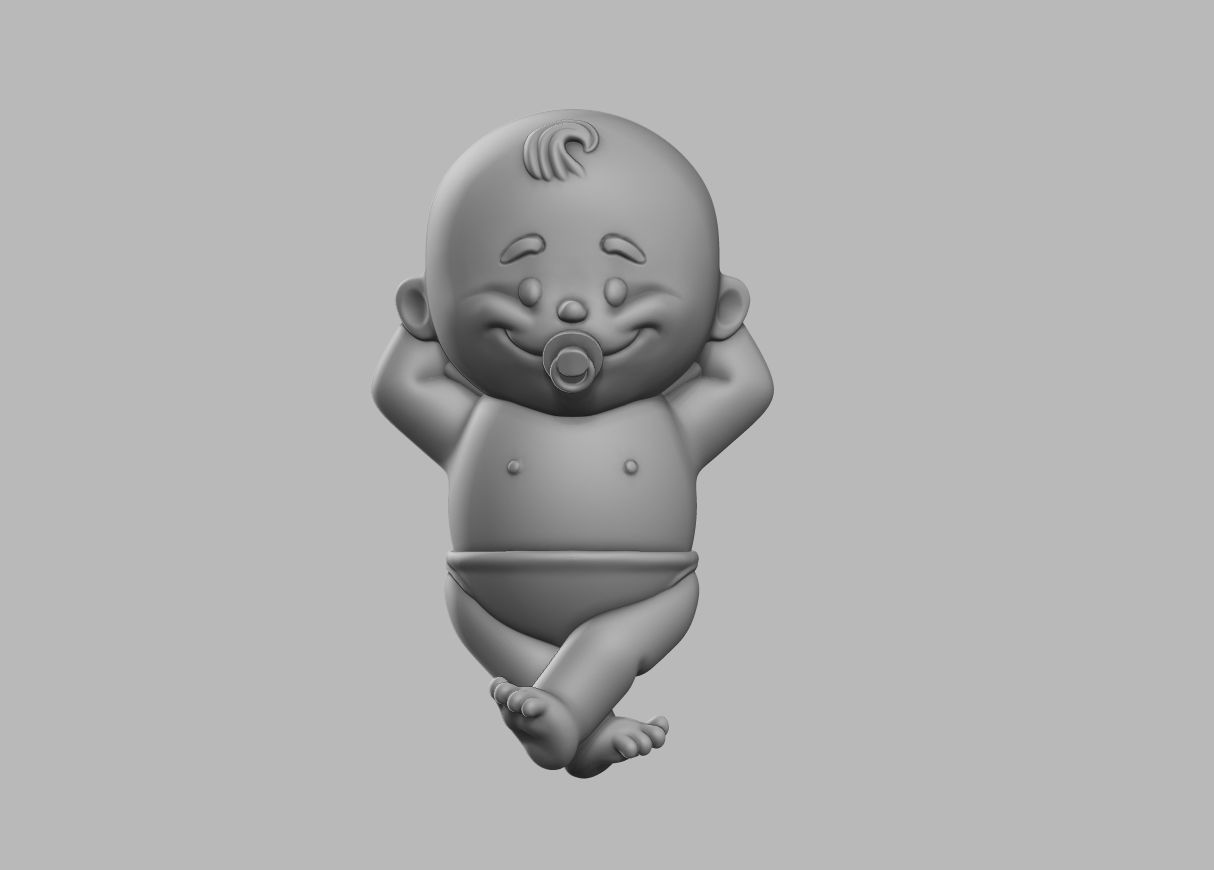 Baby decoration for 3d printing Free 3D print model_5