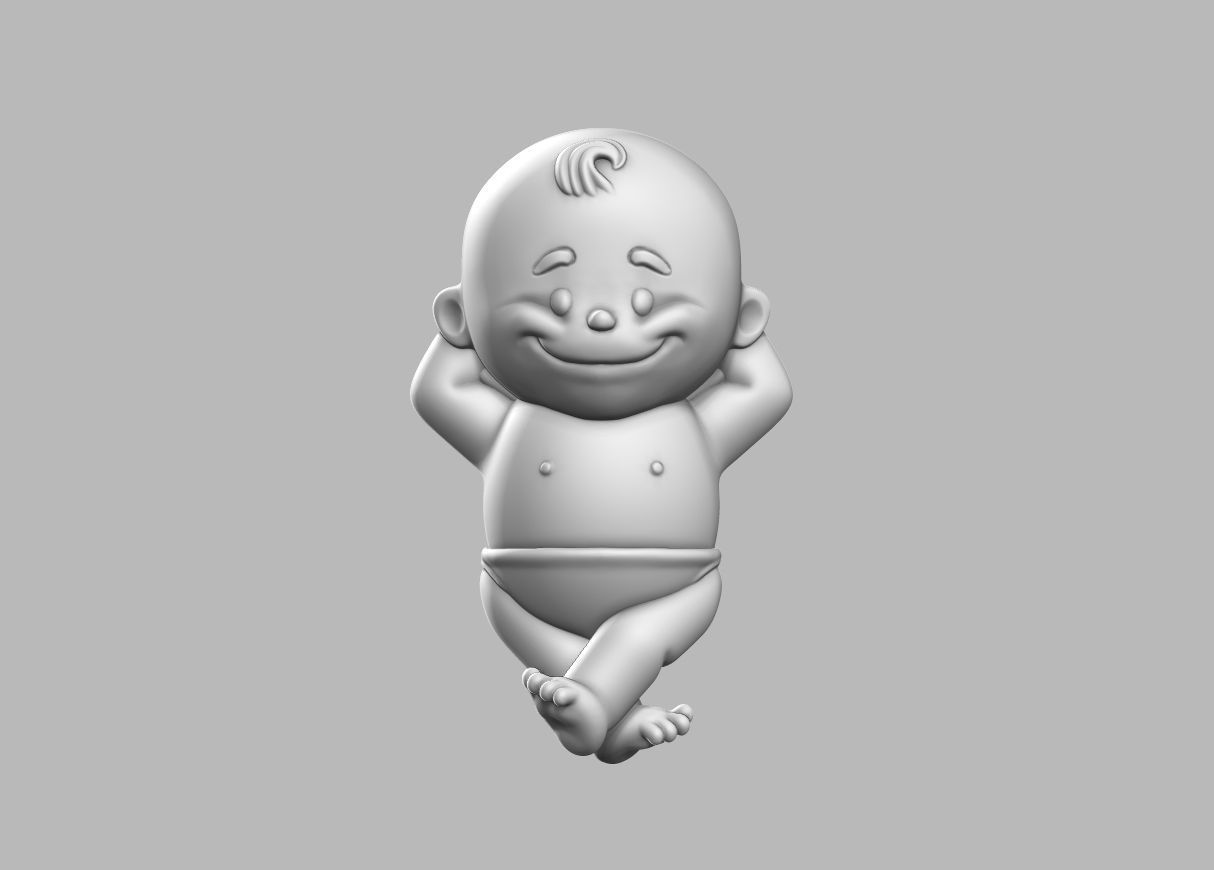 Baby decoration for 3d printing Free 3D print model_1