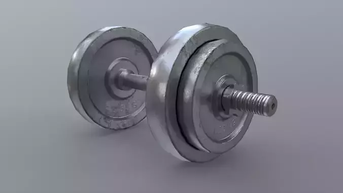 PBR Adjustable Dumbbell Set B2 Low-poly 3D model