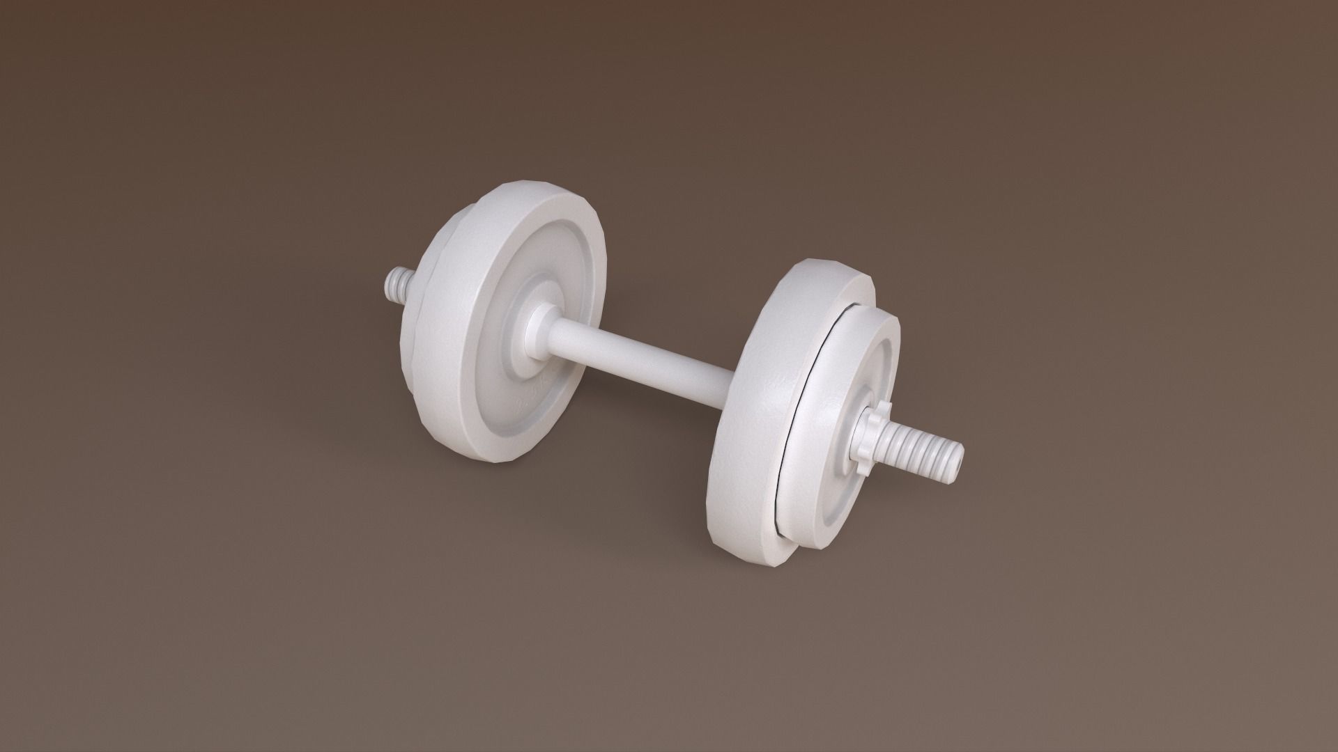 PBR Adjustable Dumbbell Set B2 Low-poly 3D model_14