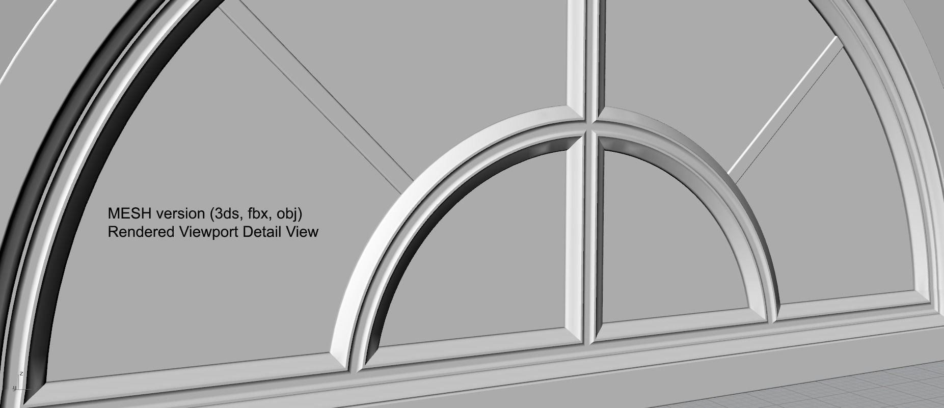 Palladian Window 3D model_4