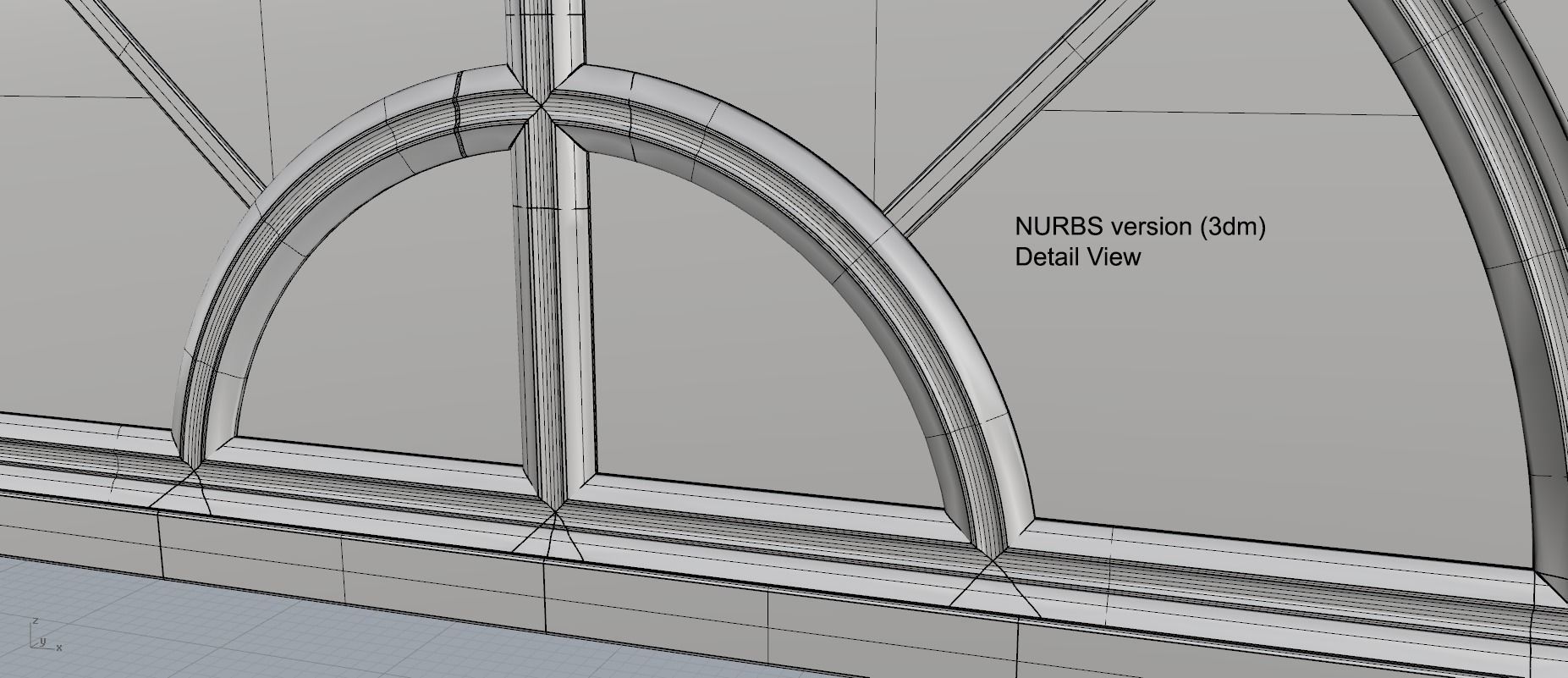 Palladian Window 3D model_2