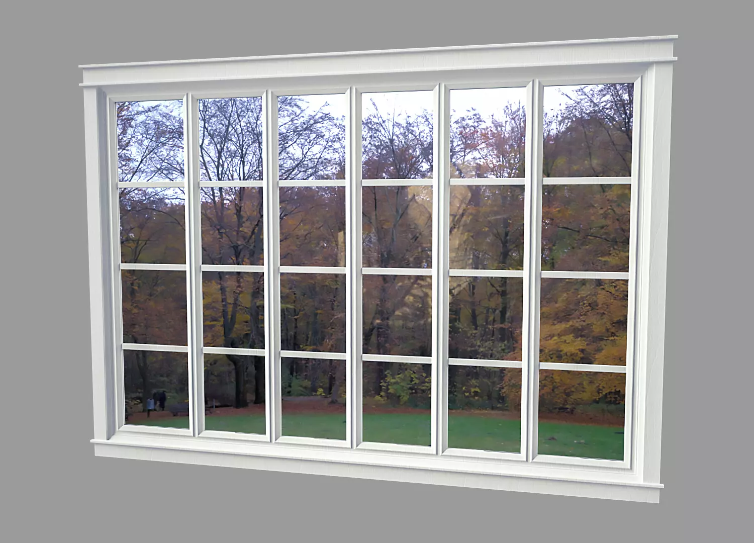 Big Rectangular Window 3D model_0