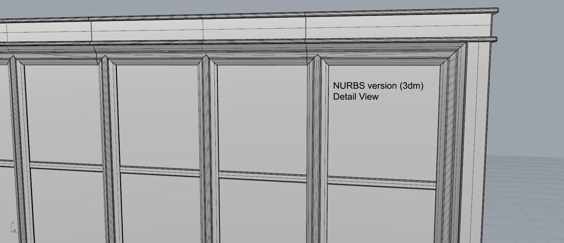 Big Rectangular Window 3D model_2