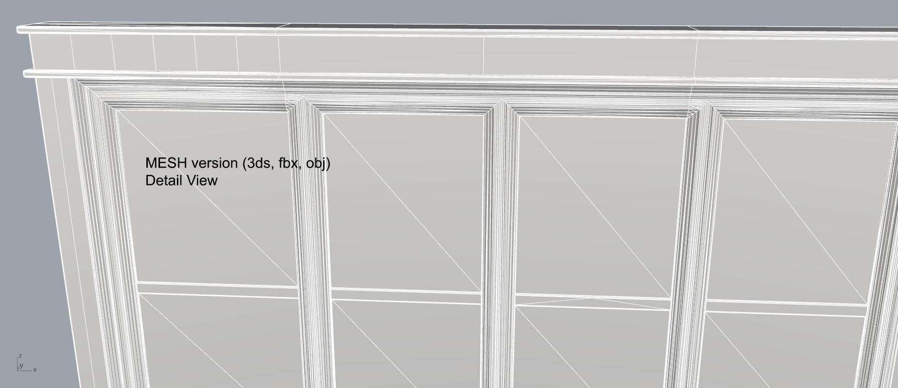 Big Rectangular Window 3D model_3