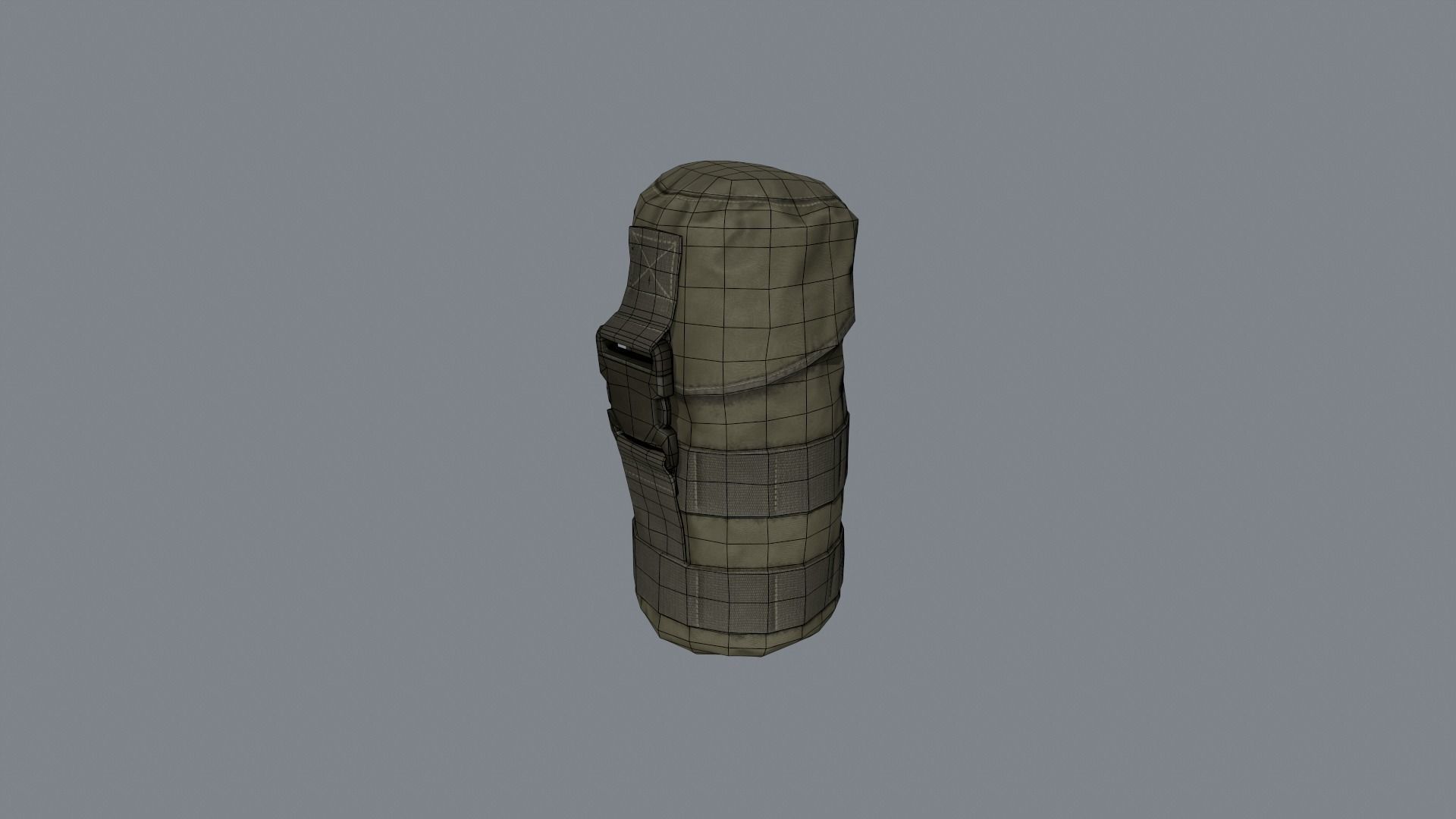 Bottle pouch Low-poly 3D model_10