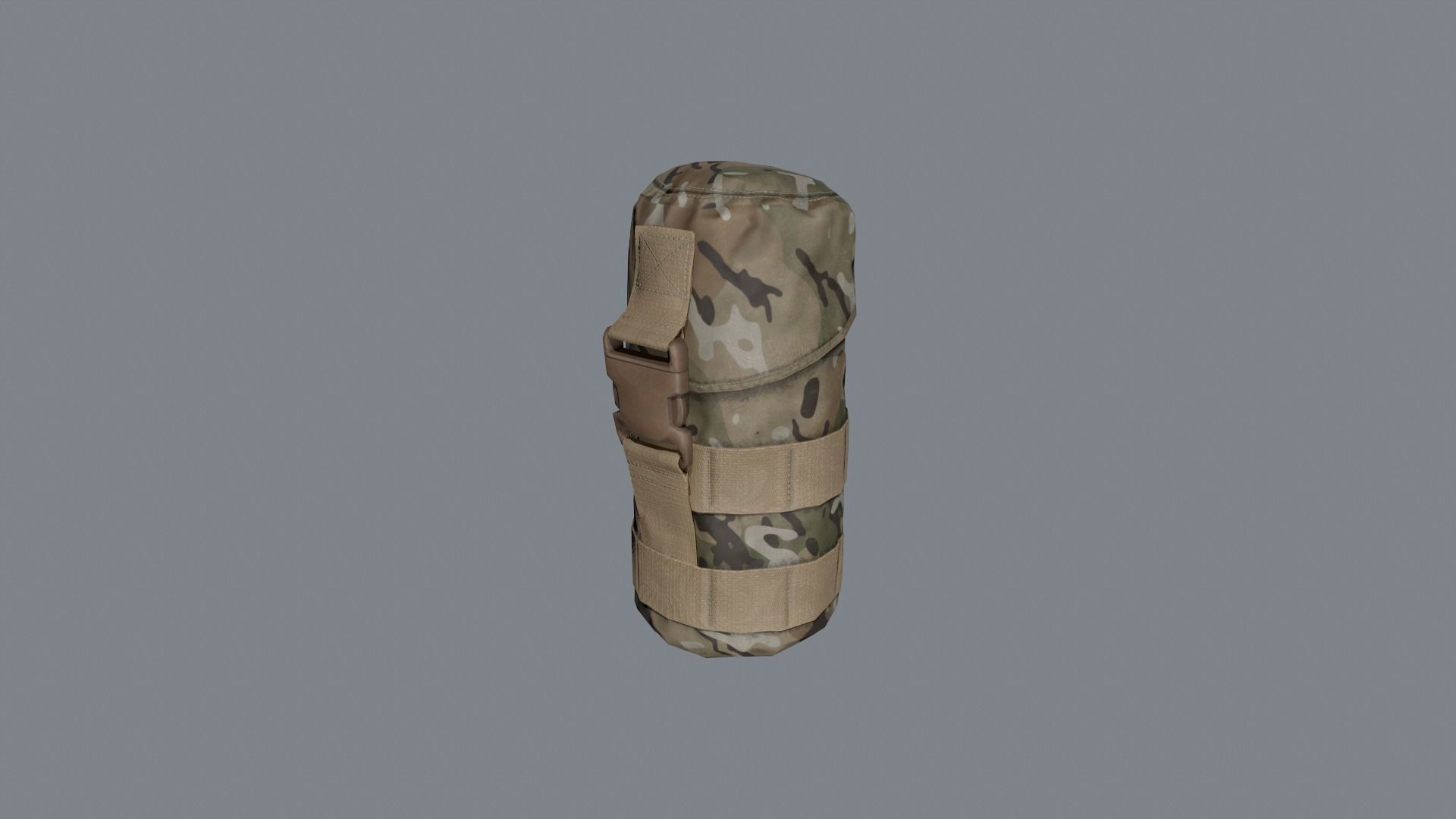 Bottle pouch Low-poly 3D model_1