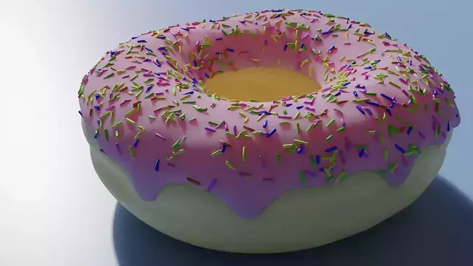 3D Donut with sprinkles
