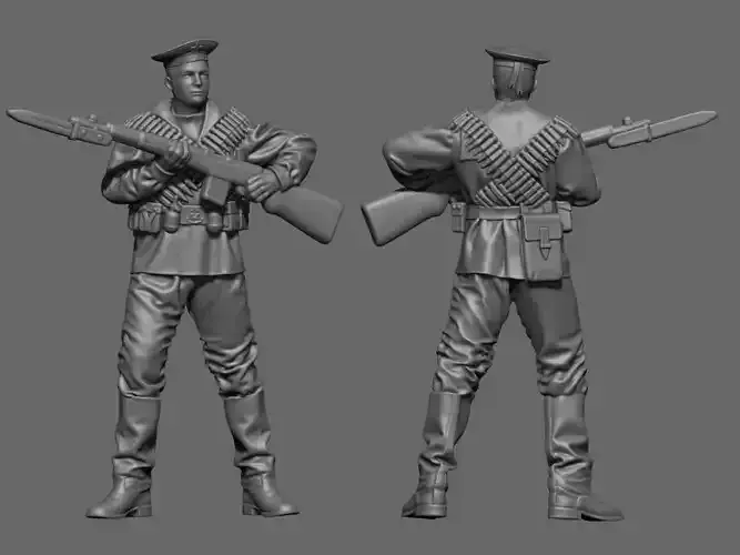 USSR sailor ww2 3D print model