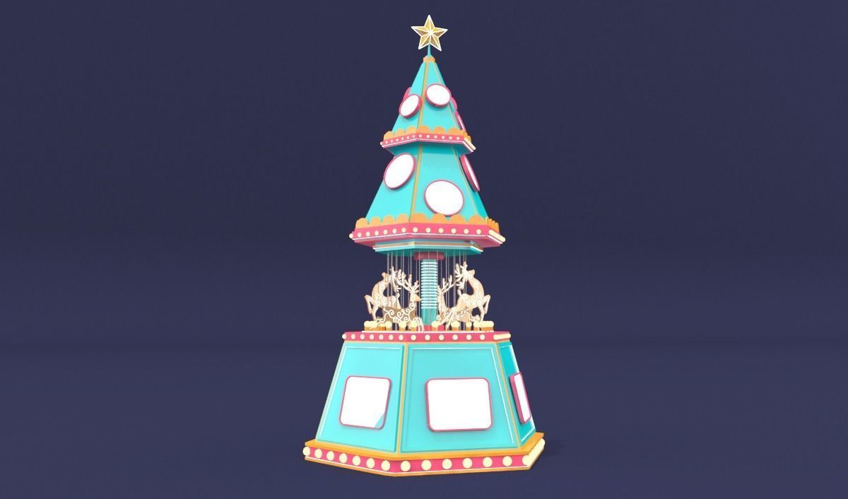 christmas tree 3D model_1