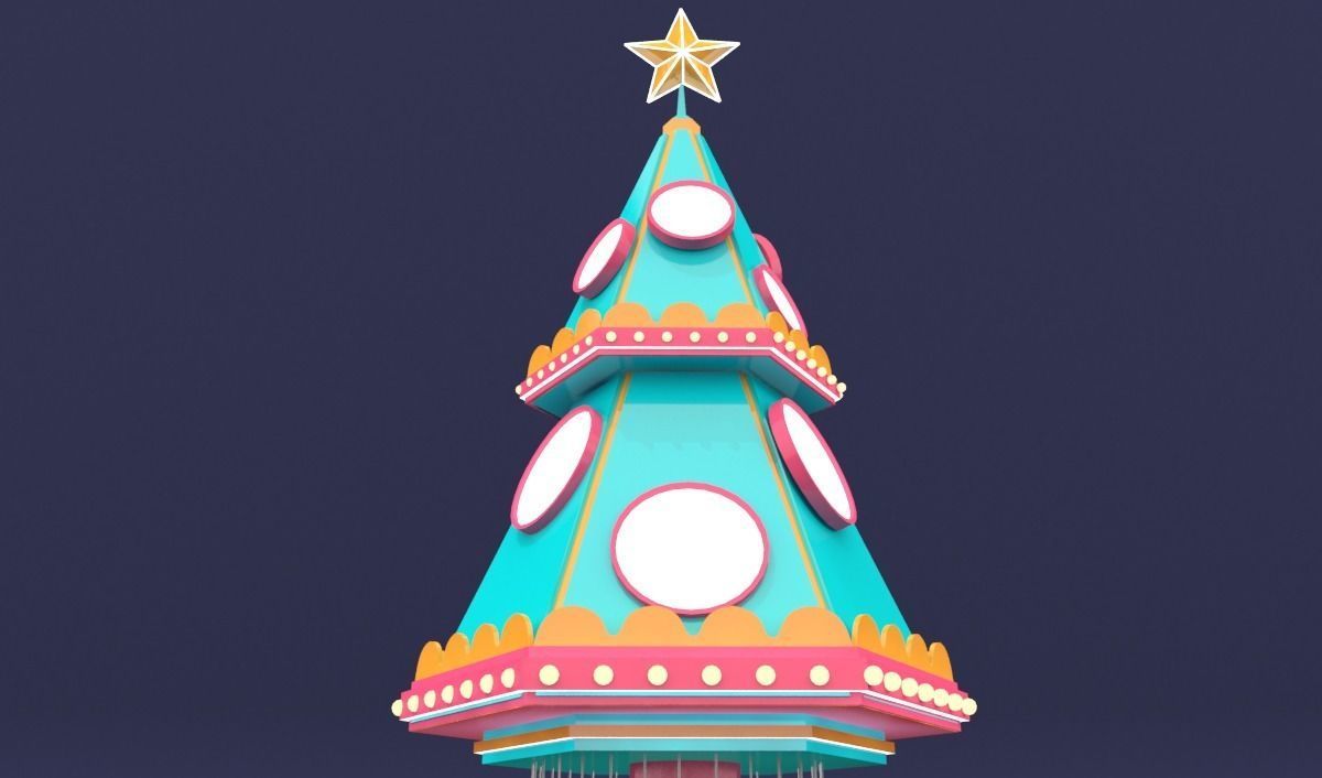 christmas tree 3D model_3