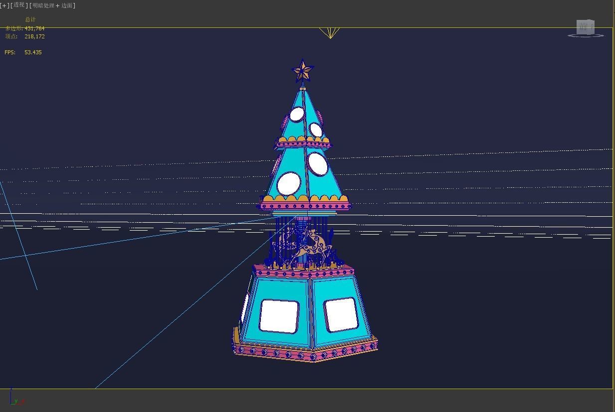 christmas tree 3D model_4