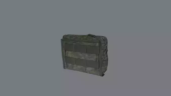 Utility pouch Low-poly 3D model