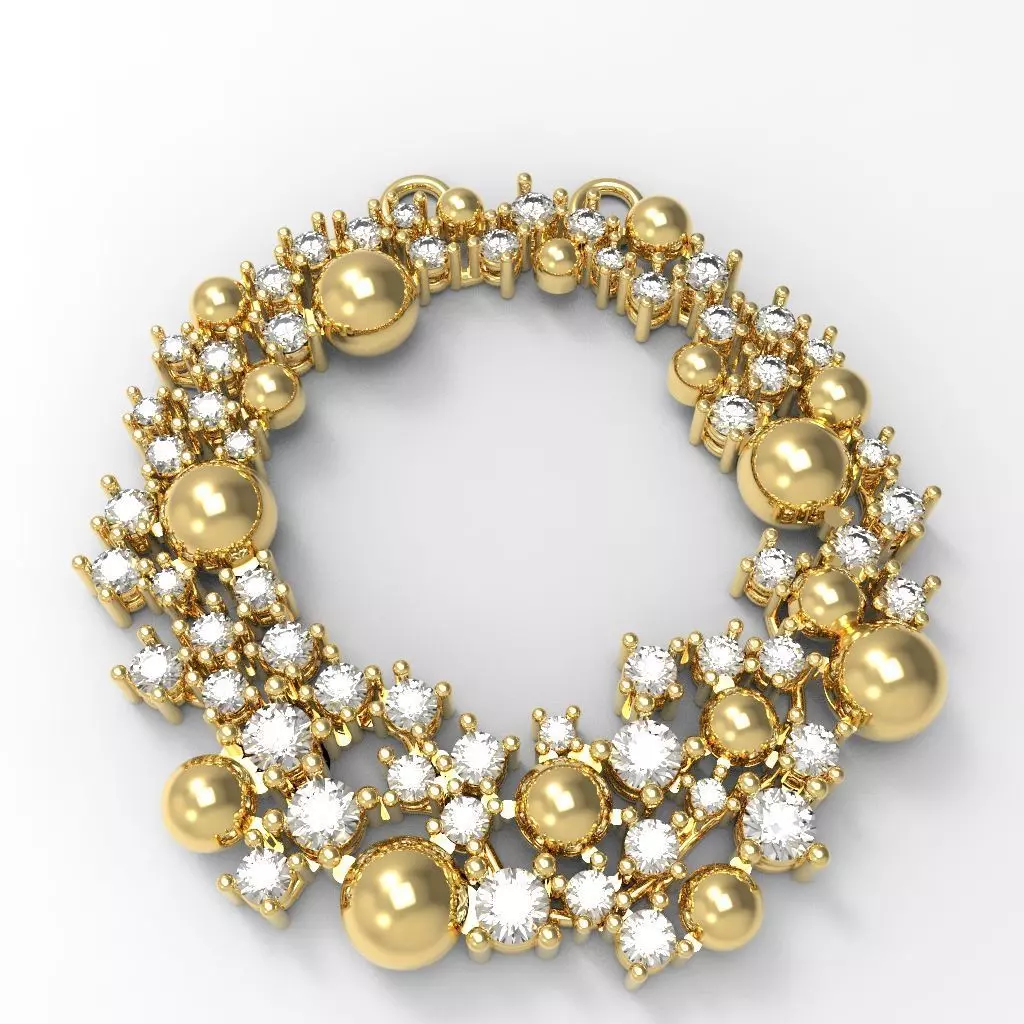 nest diamond pendant  3D print model_0