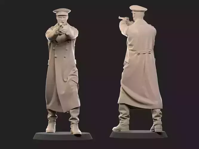Sovet Officer ww2 3D print model