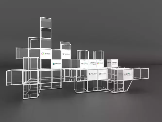 Square ornament 3D model