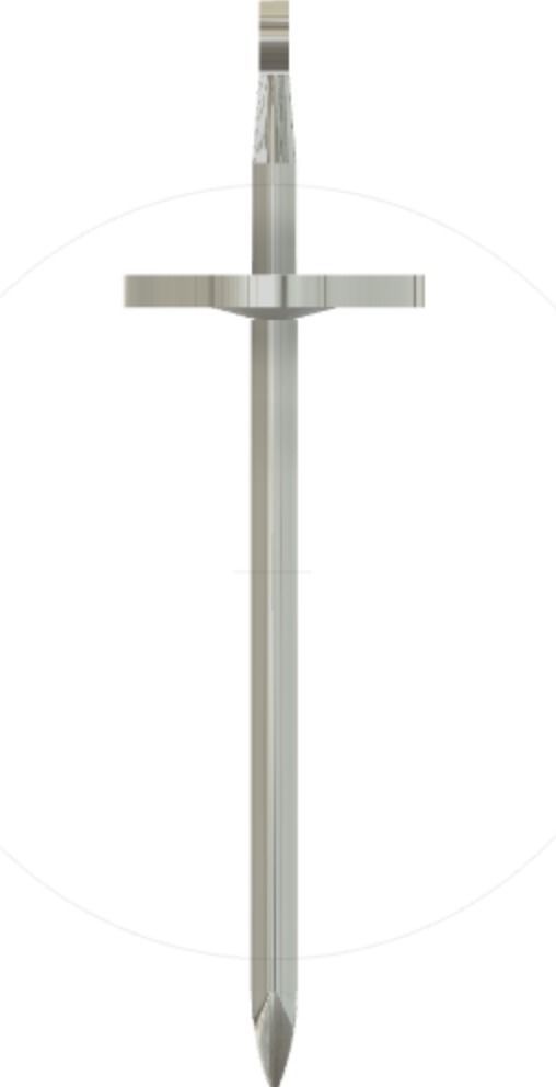 Black gold dark fantasy Sword Free 3D print model_4