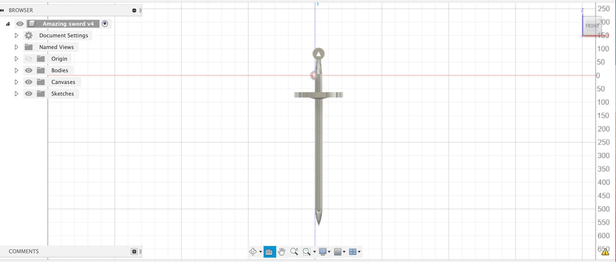 Black gold dark fantasy Sword Free 3D print model_7