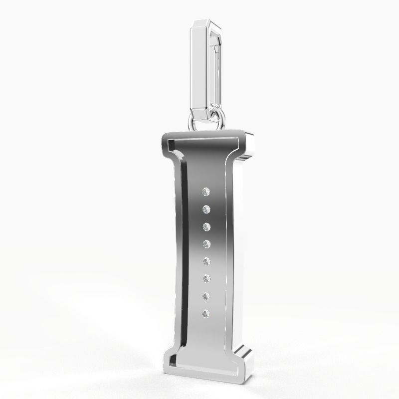 I SCRIPT DIAMOND PENDANT 3D print model_10