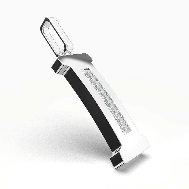 I SCRIPT DIAMOND PENDANT 3D print model_11
