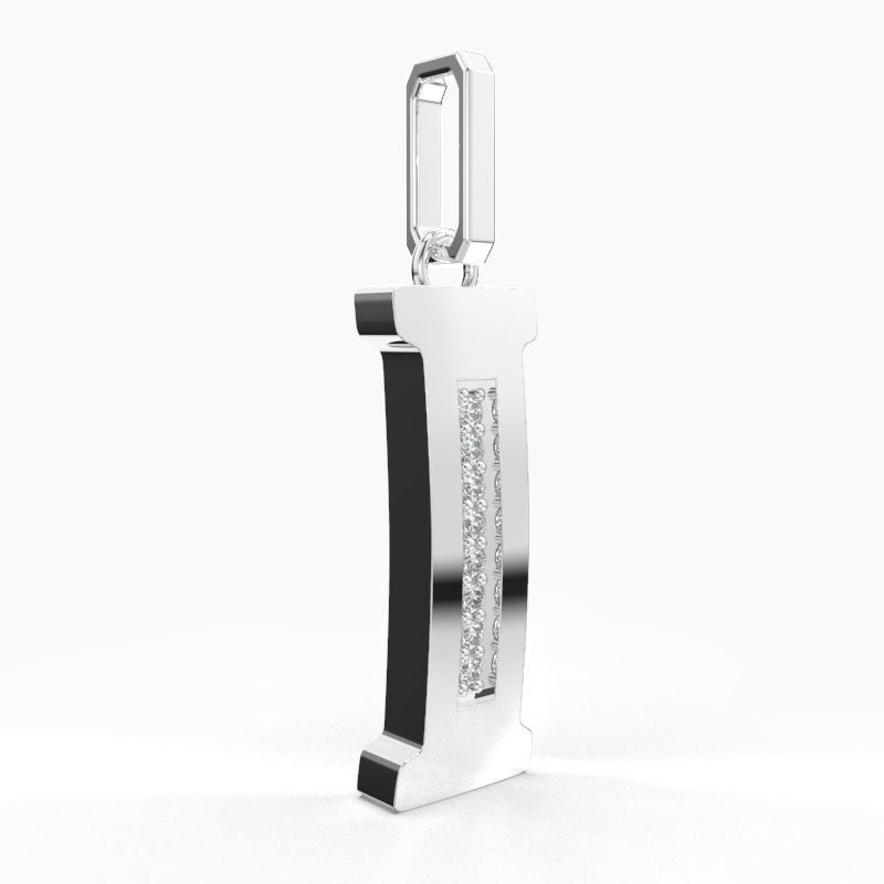 I SCRIPT DIAMOND PENDANT 3D print model_12