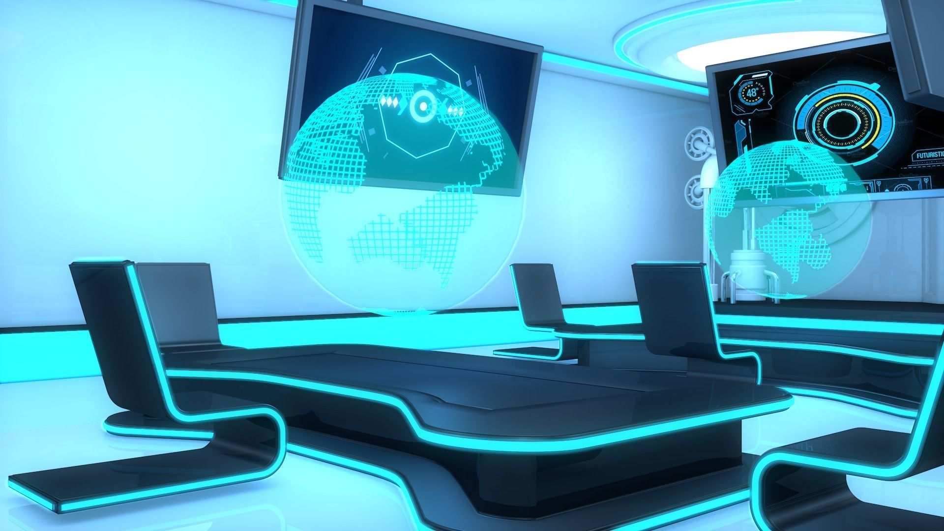 Sci Fi Room 3D model_6