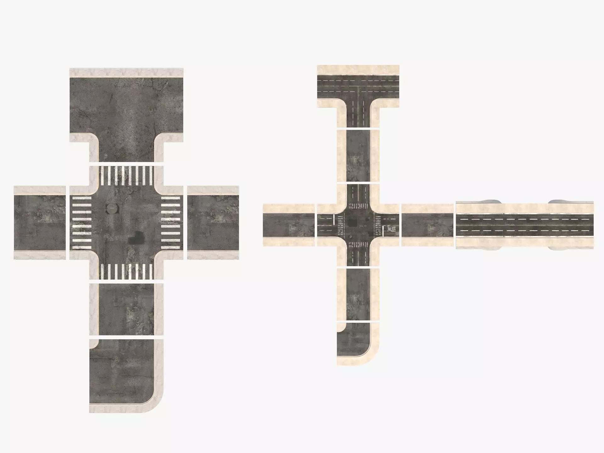 Road Street Collection 2 3D model_0