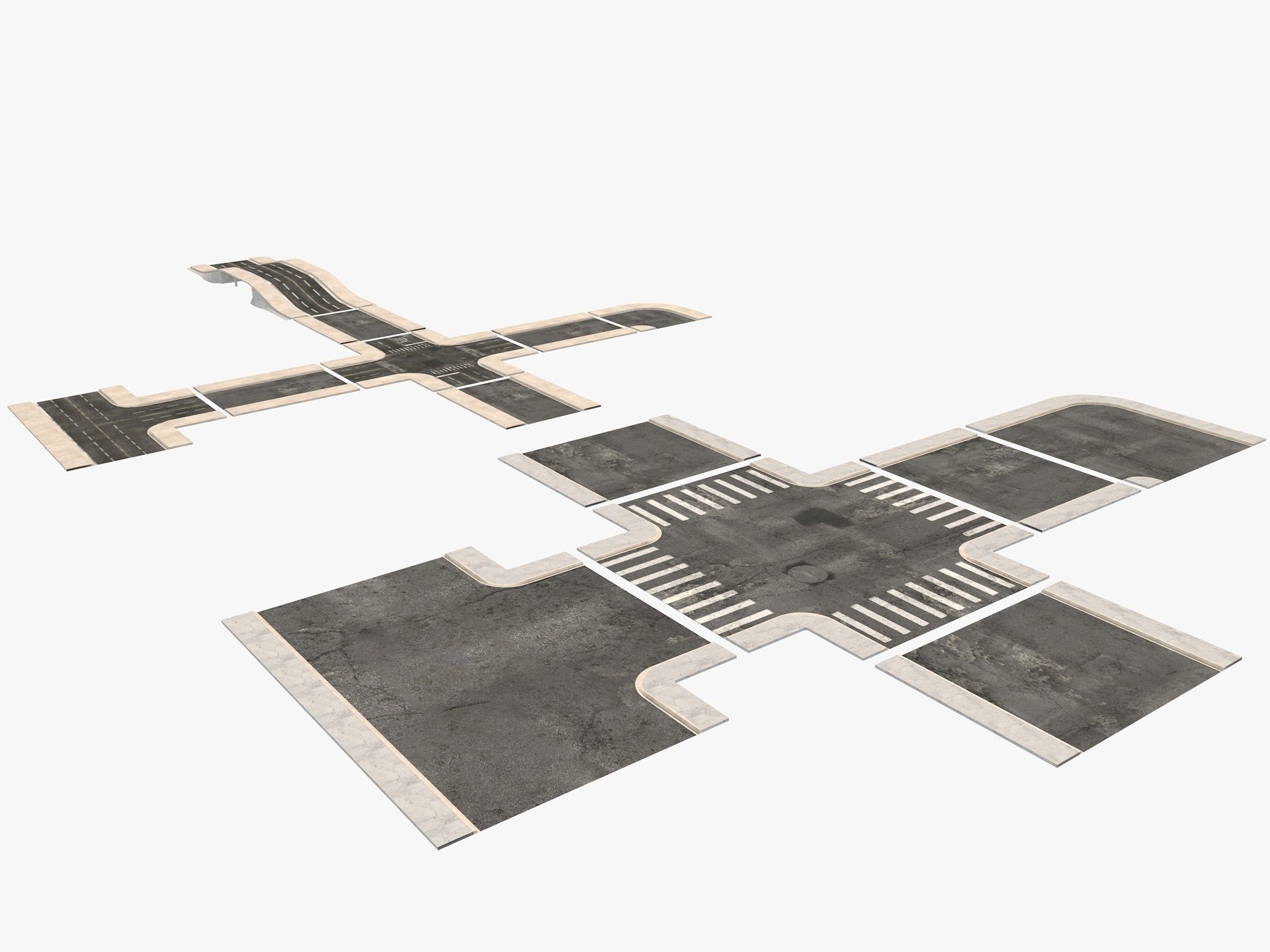 Road Street Collection 2 3D model_5