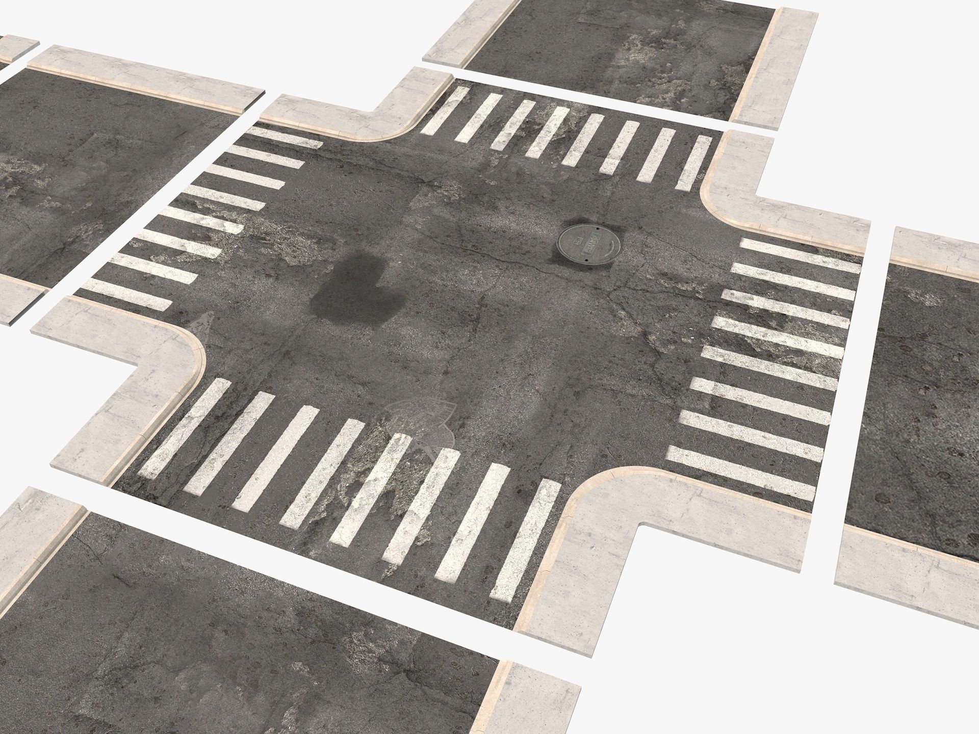 Road Street Collection 2 3D model_8