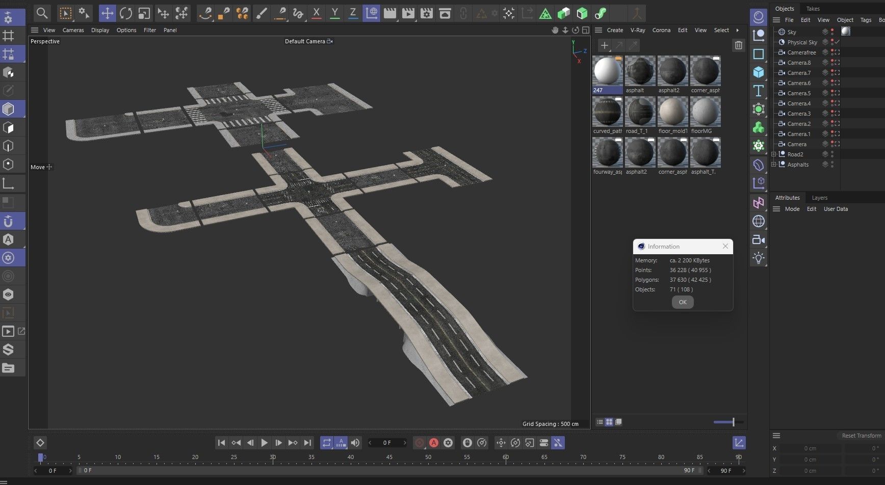 Road Street Collection 2 3D model_18