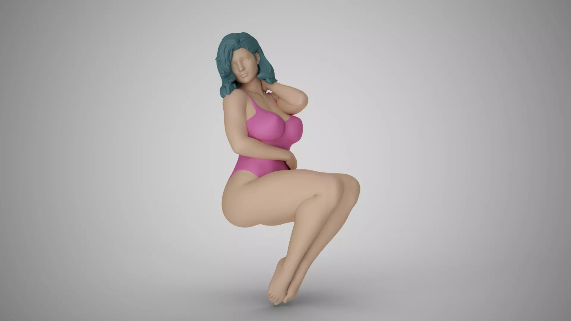 Docile Girl 3D print model_0