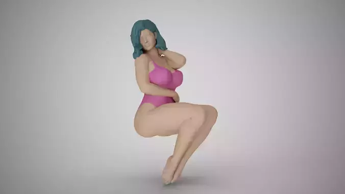 Docile Girl 3D print model