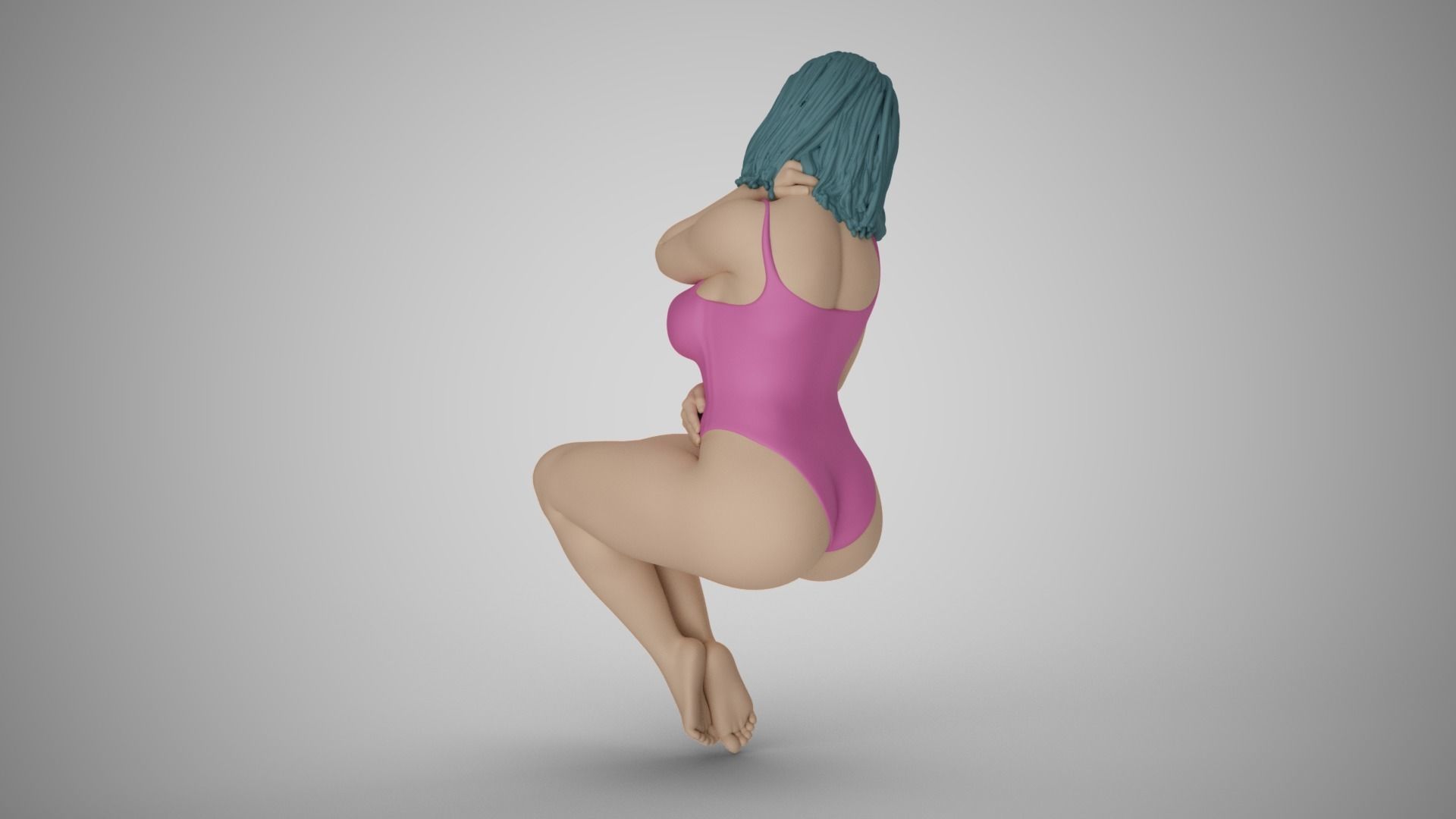 Docile Girl 3D print model_7