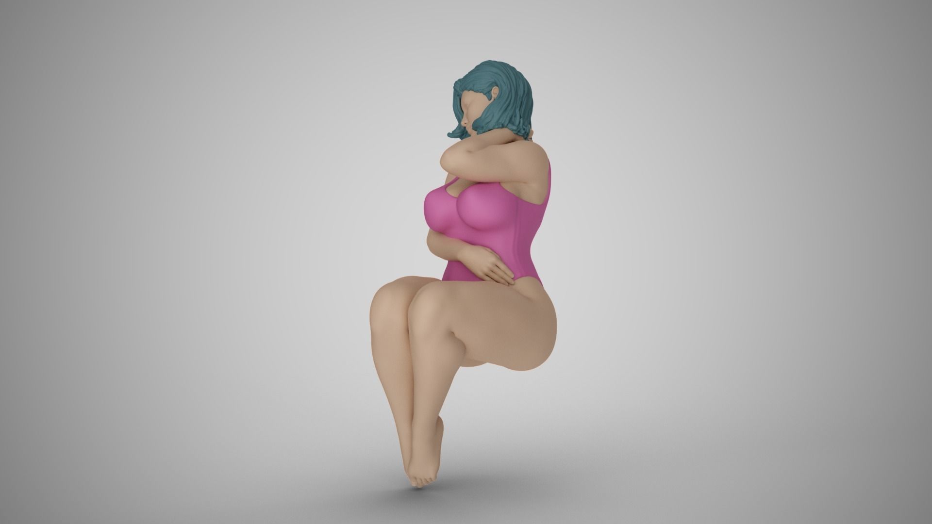 Docile Girl 3D print model_9