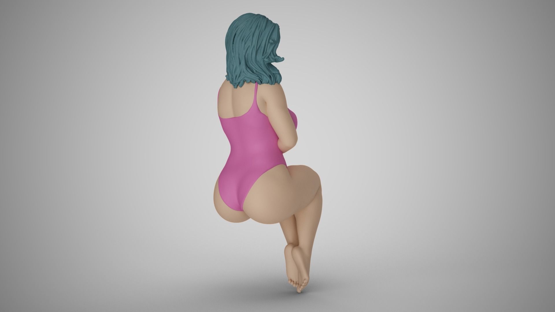 Docile Girl 3D print model_5