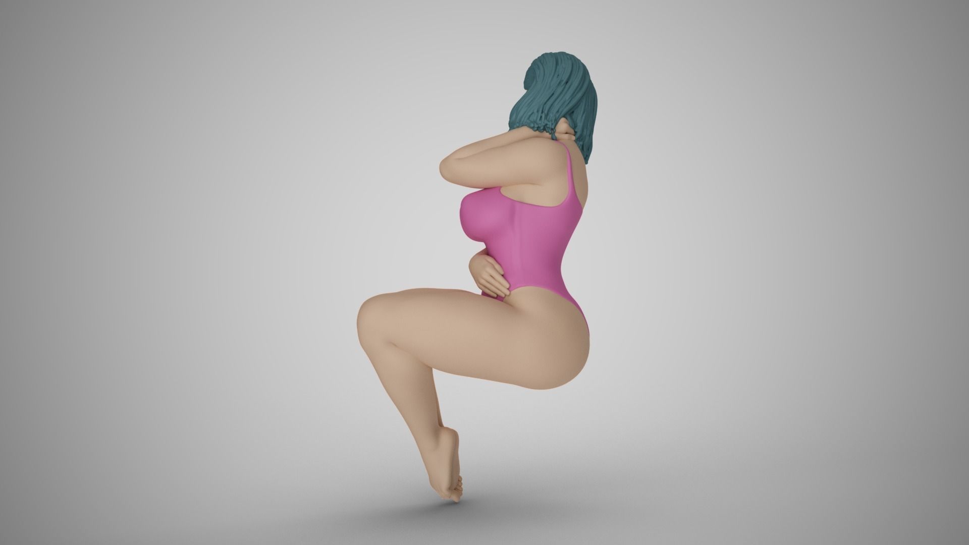 Docile Girl 3D print model_8