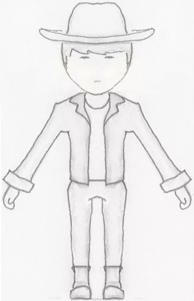 Uncompleted Man for practice - Low Poly Character File Free low-poly 3D model