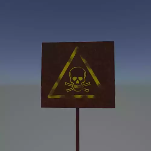 Danger sign 3D print model