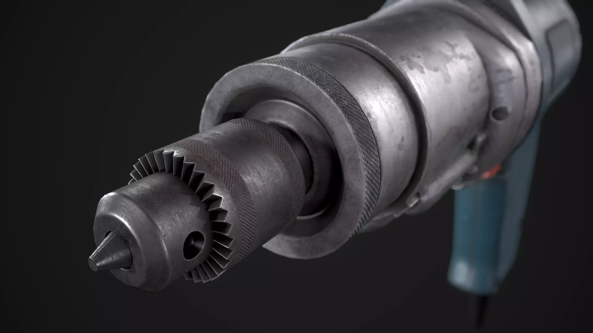 Drill Machine Low-poly 3D model_0