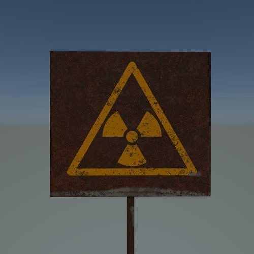 sign radiation  3D print model
